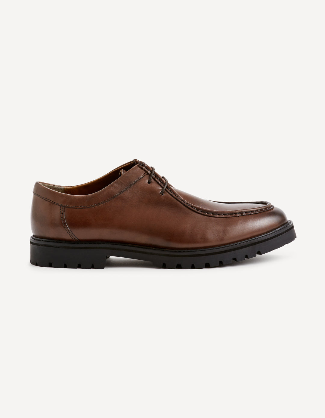 Footwear, with rubber, plastics, leather... soles, leather uppers