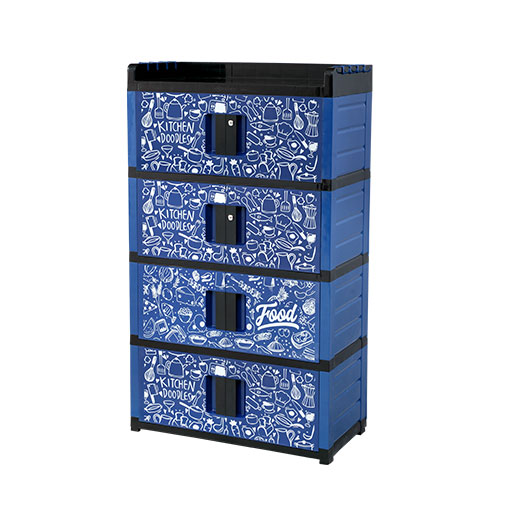 Kitchen Master 4 Step Foodiz Blue