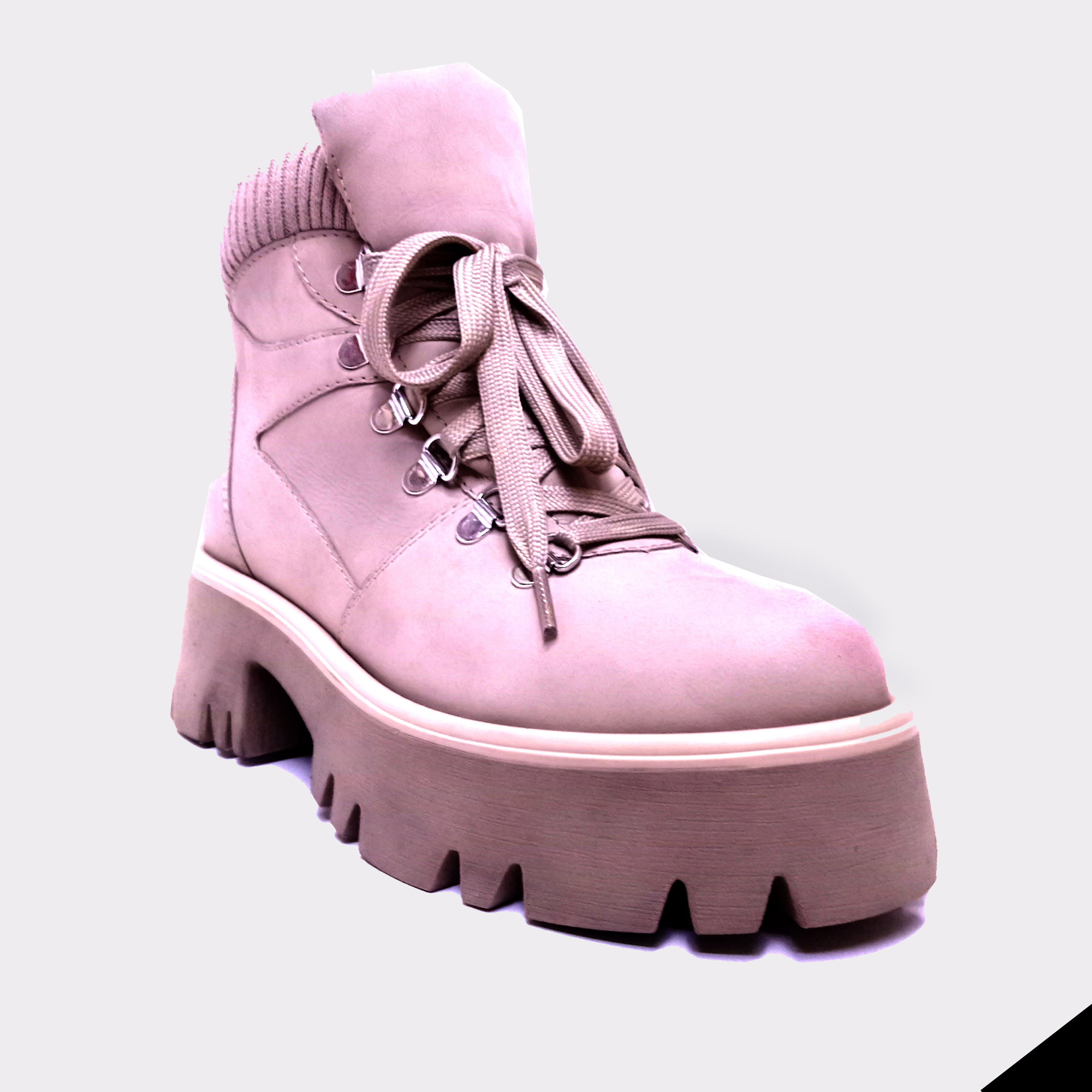 Ladies Leather Ankle Shoe
